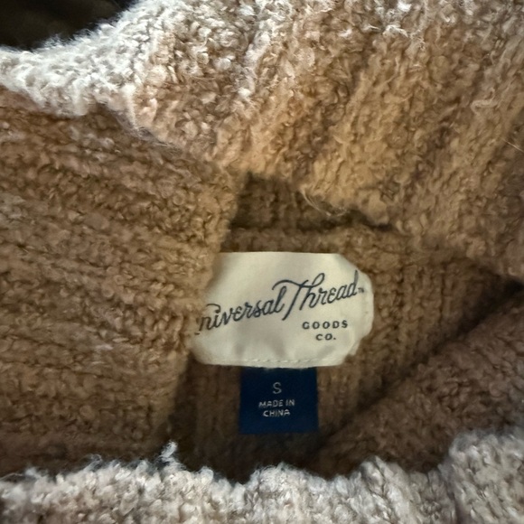 Universal Thread Ribbed Cowl Neck Sweater - Light Tan - Picture 2 of 2
